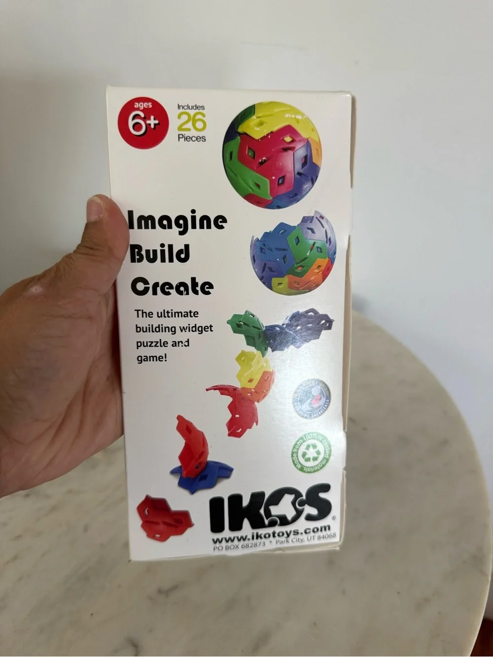 IKOS Curved Interlocking Building 26 Piece Set Award Winner Ball Puzzle STEM Toy
